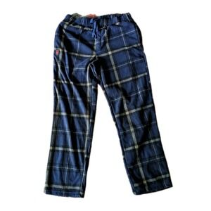 Spyder Men's Pajama Pants Cozy Soft‎ Fleece Grey & Red Plaid Loungewear Large